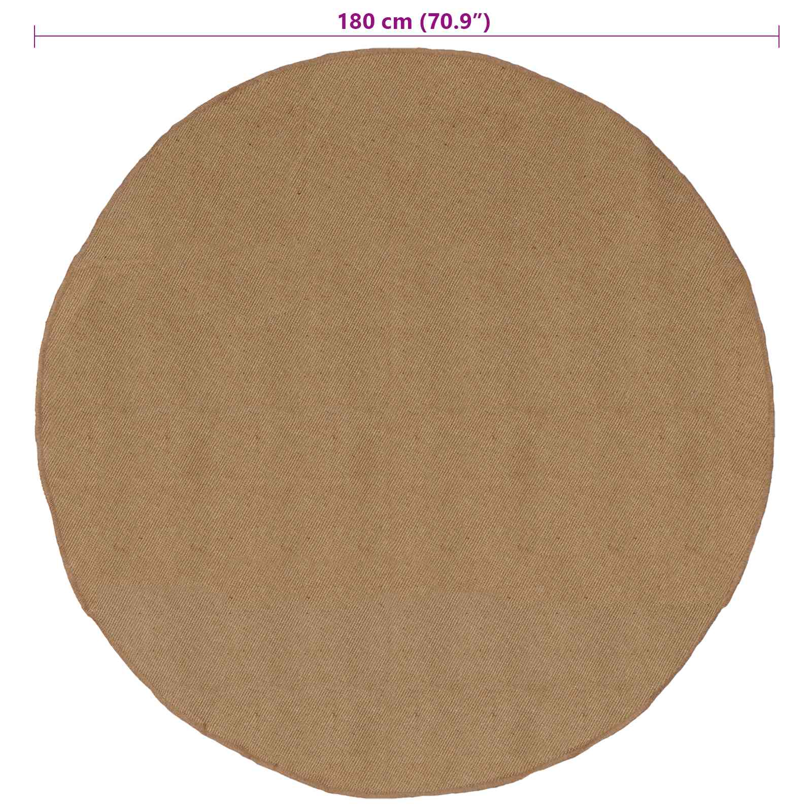 Bereichsteppiche Natur Ø 90 cm Jute