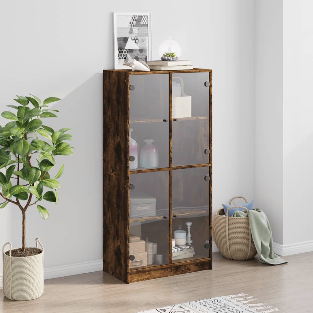 Bücherschrank mit Türen Weiß 136x37x142 cm Holzwerkstoff