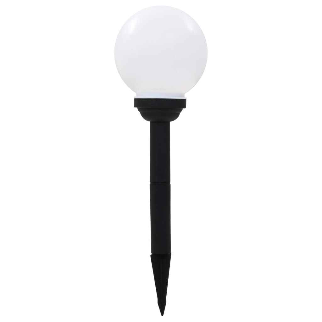 Außen-Solarlampen 4 Stk. LED Kugel 30 cm RGB