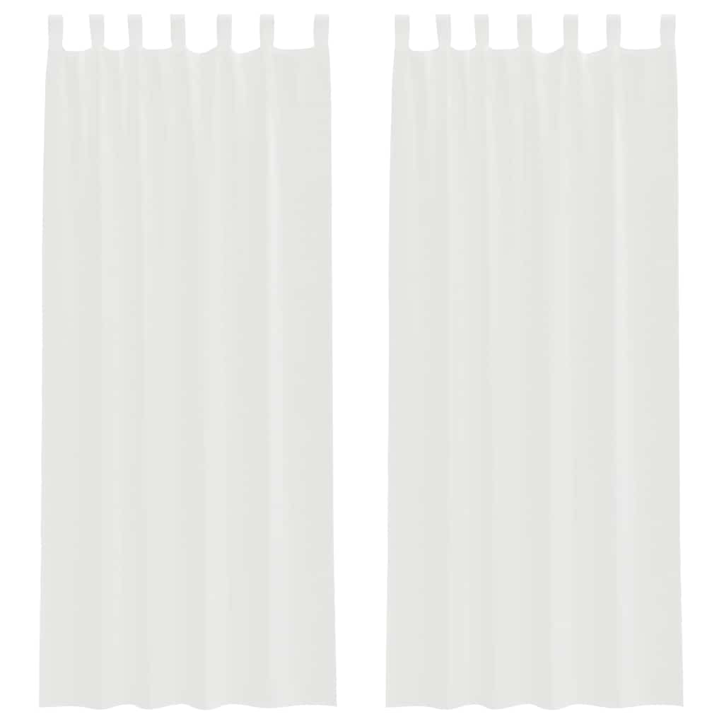 Voile Vorhänge mit Ösen 2 Stk. Apfelgrün 140x140 cm