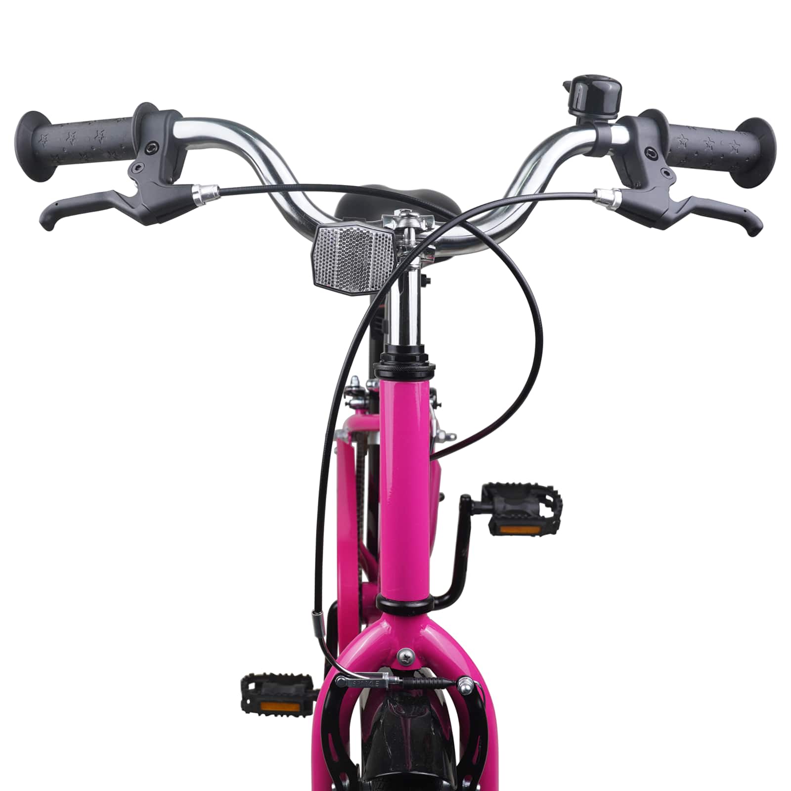 Kinderfahrrad 12 Zoll für 2-4 Jahre alt Pink Weiß