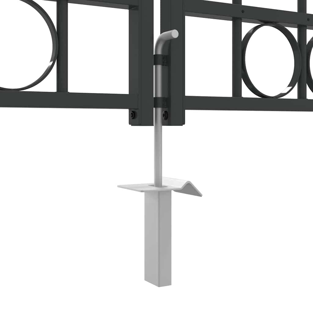 Zauntor ASSEN Doppeltür mit Bogenabschluss Stahl 300 x 125 cm