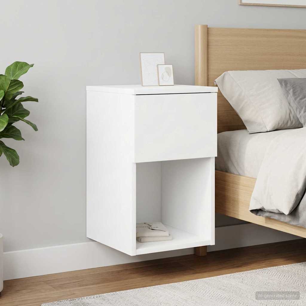 Bettschrank Weiß 29 x 31,5 x 49 cm Holzwerkstoff