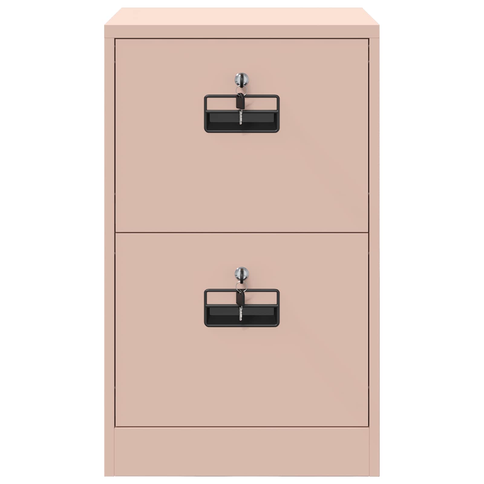 Aktenschrank 2 pcs Schwarz 44 x 50 x 139 cm Kaltgewalzter Stahl