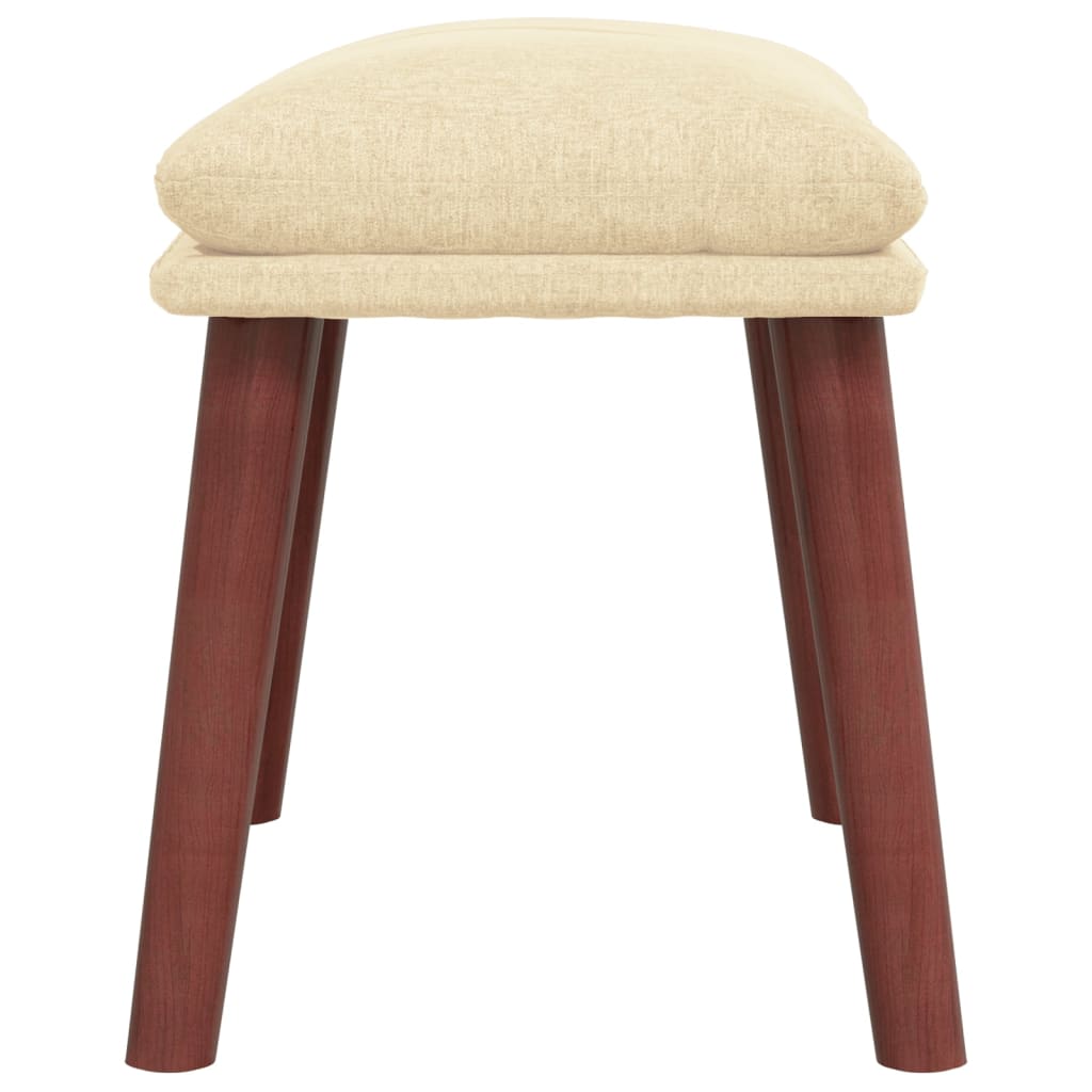 Fußhocker Hellgrau 45x29,5x35 cm Stoff