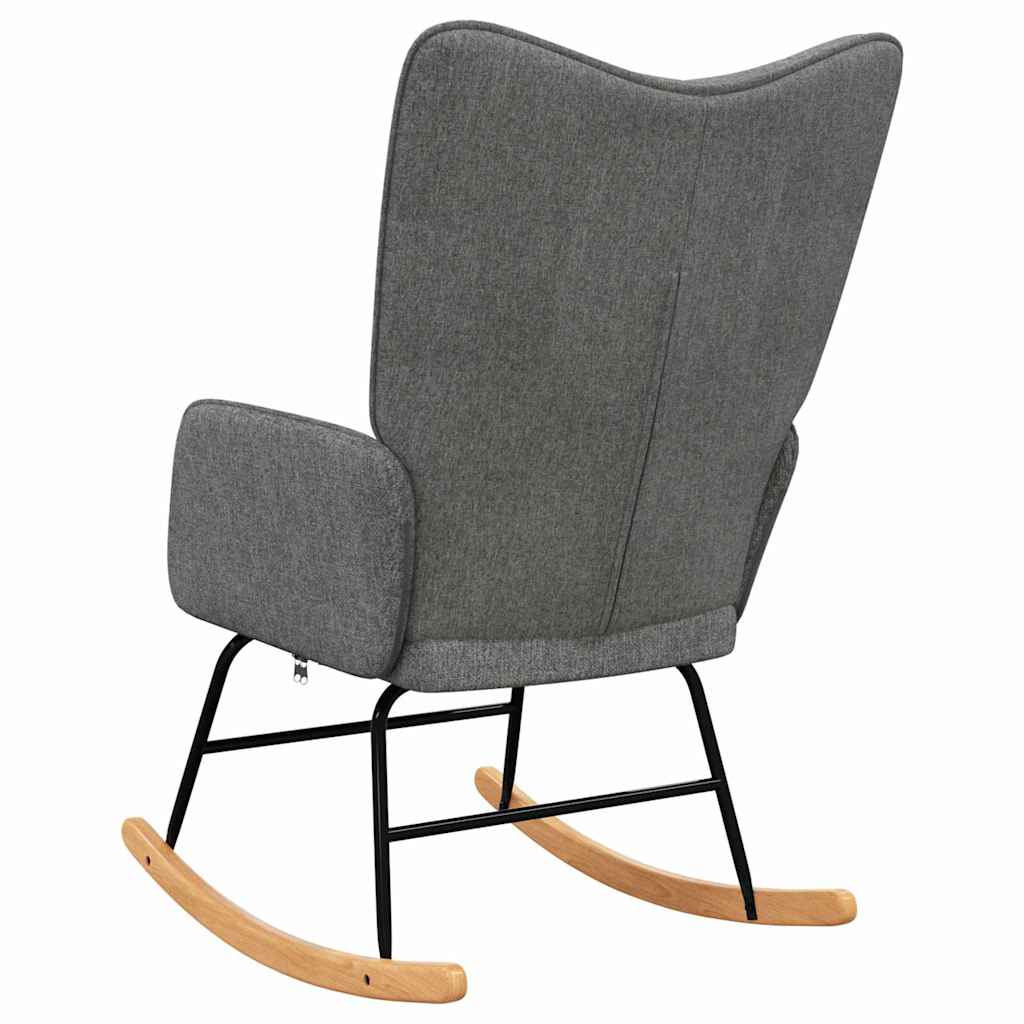Schaukelstuhl Taupe Stoff