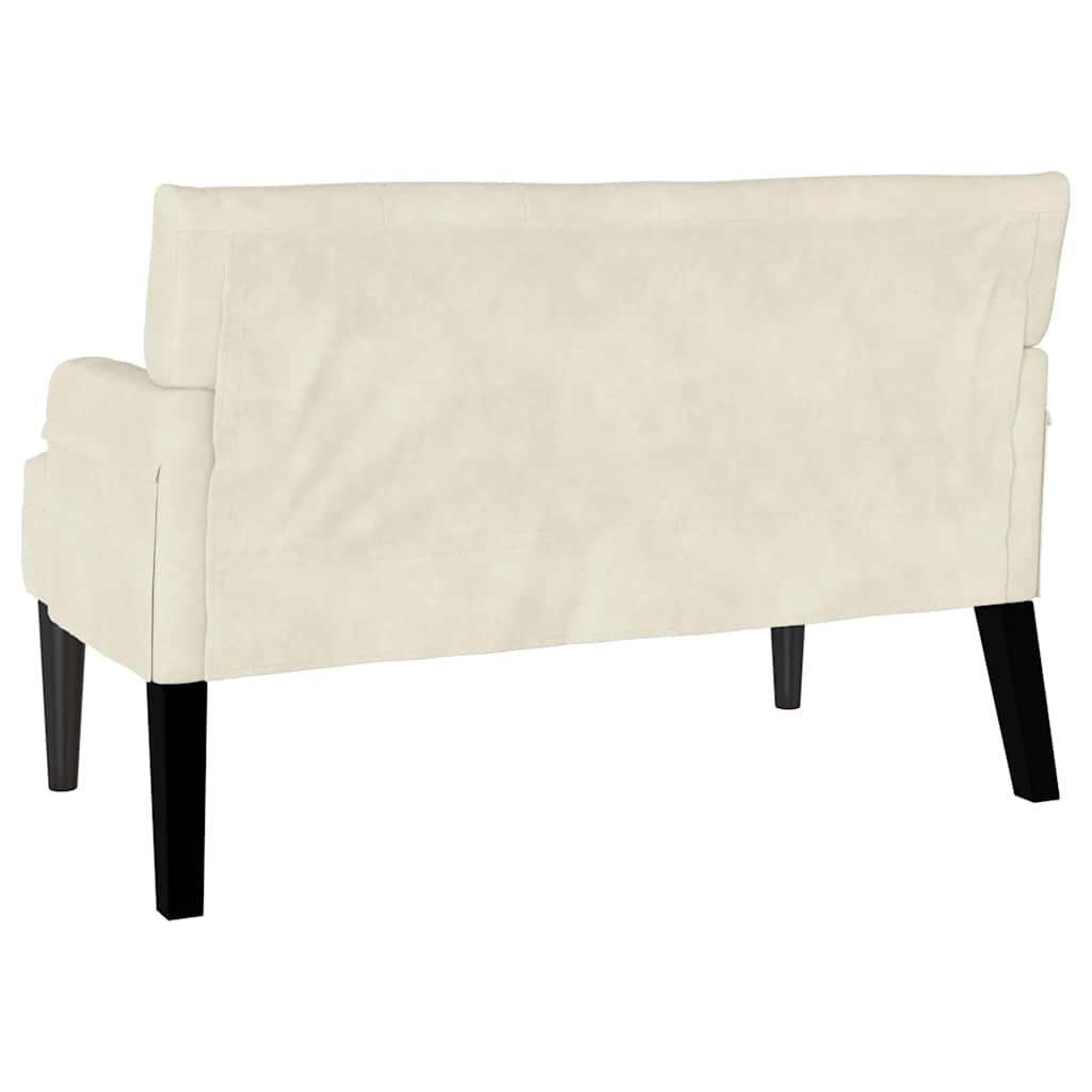 Chesterfield Bank Hellgrau 112 x 65,5 x 75 cm Samt