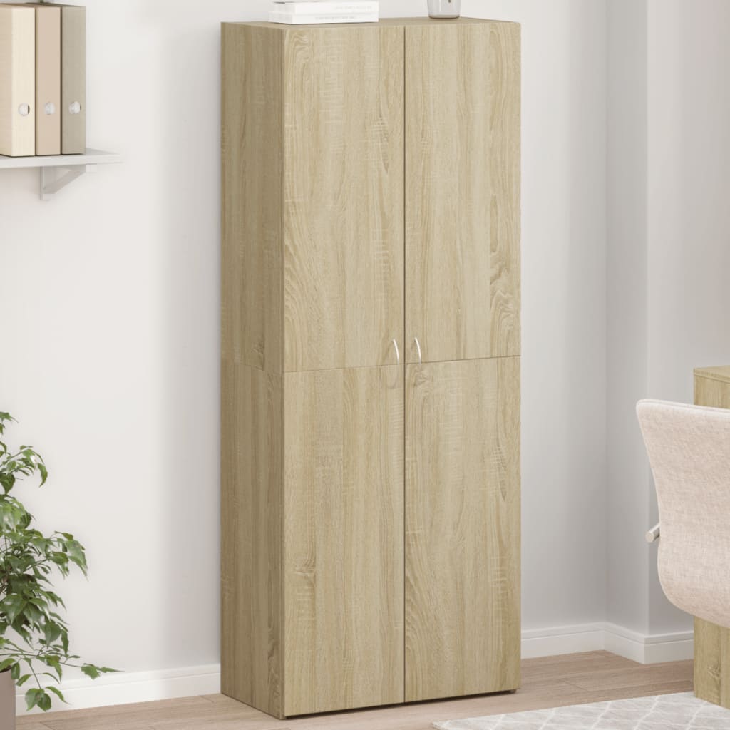 Aktenschrank Weiß 60x32x153 cm Holzwerkstoff