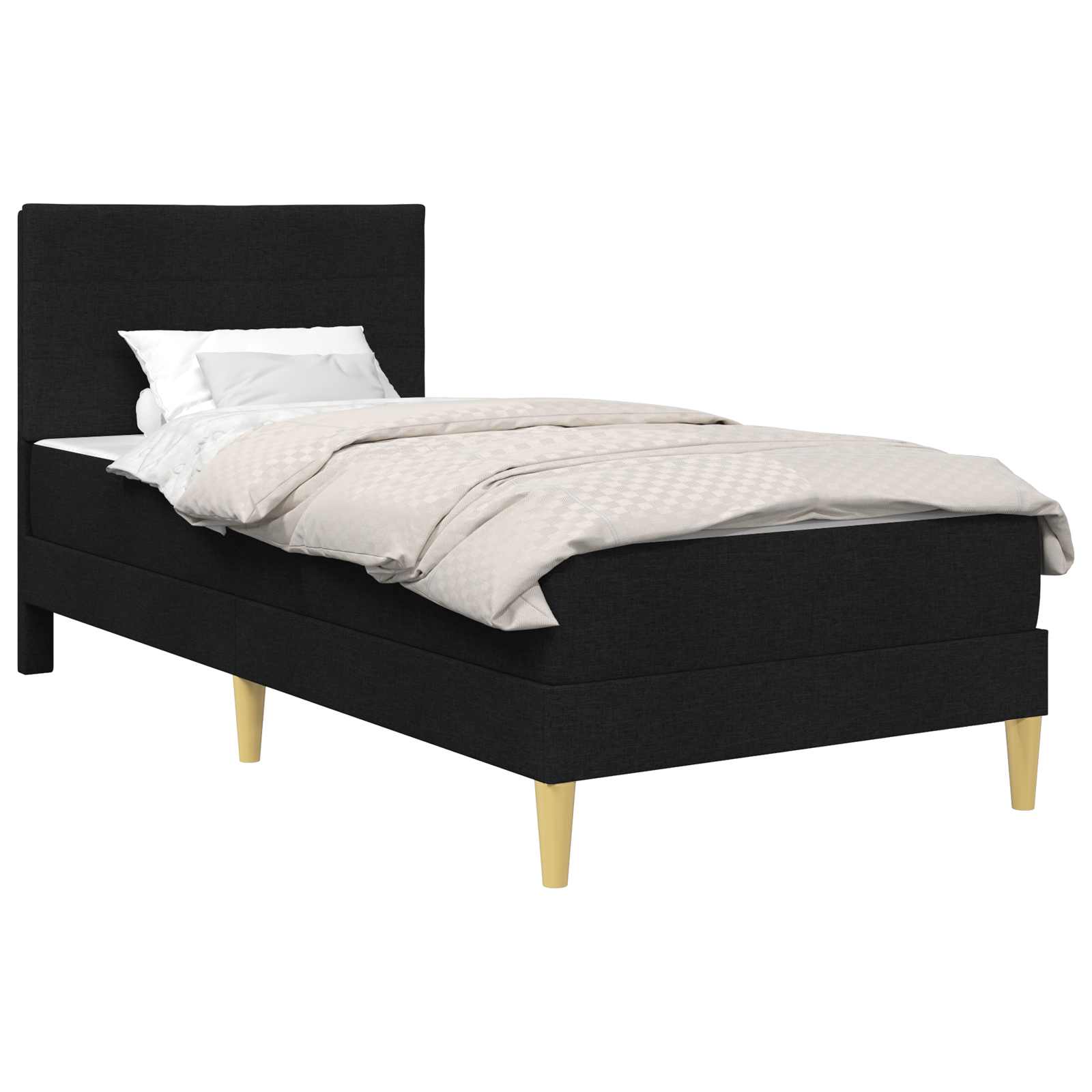 Bettrahmen Hellgrau 80 x 200 cm Polyester