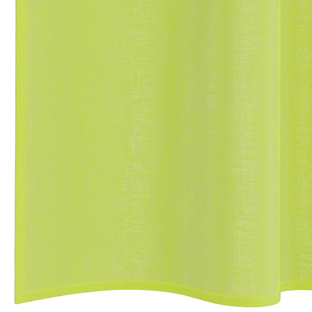 Voile Vorhänge mit Ösen 2 Stk. Apfelgrün 140x140 cm