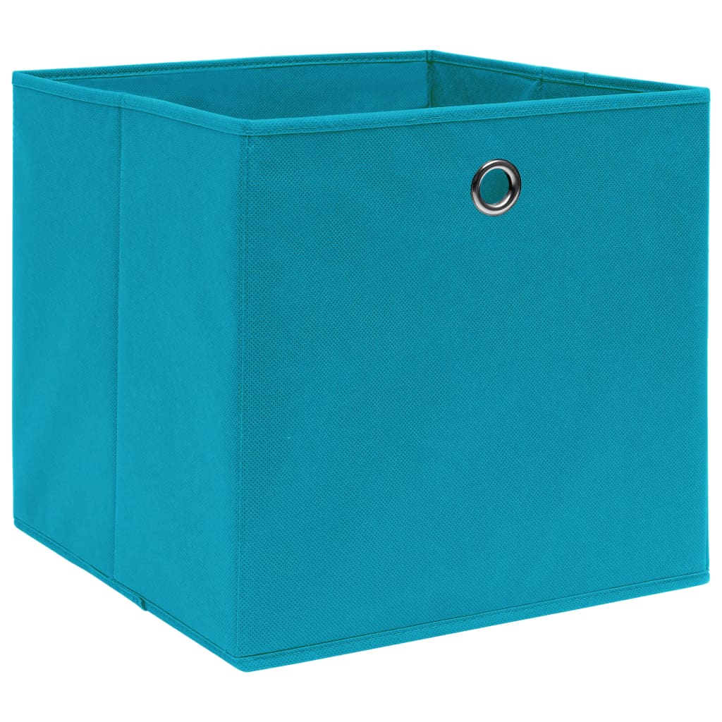Aufbewahrungsboxen mit Deckeln 10 Stk. 28x28x28 cm Schwarz