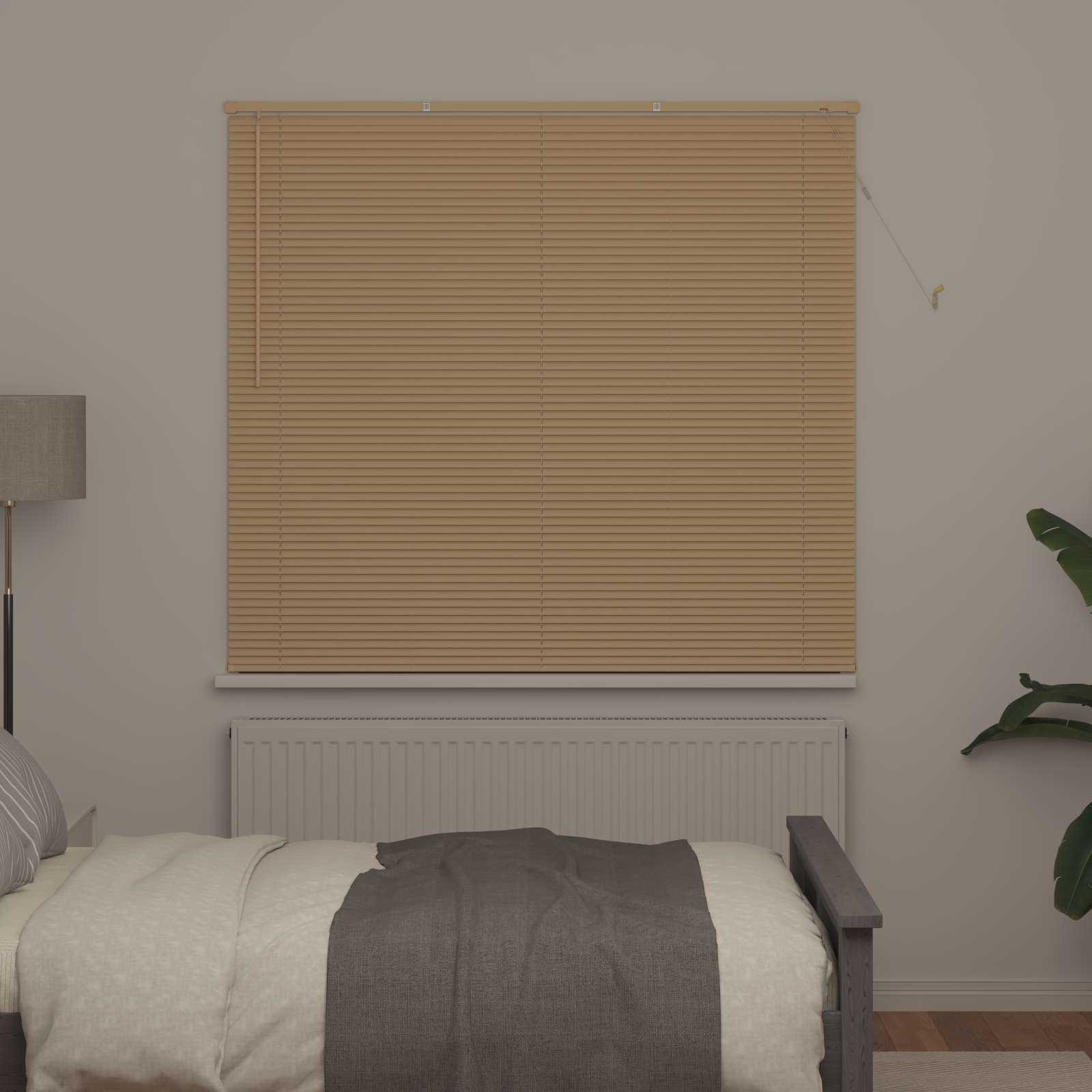 Jalousie Silber Grau 150 x 40 cm 25 mm PVC