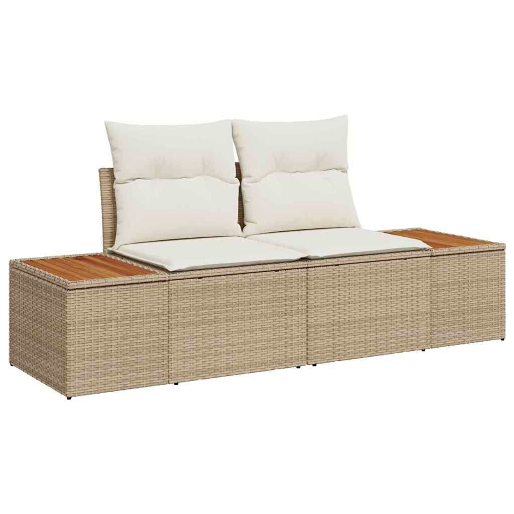 Garten Essgruppe mit Kissen 10 pcs Schwarz und Beige