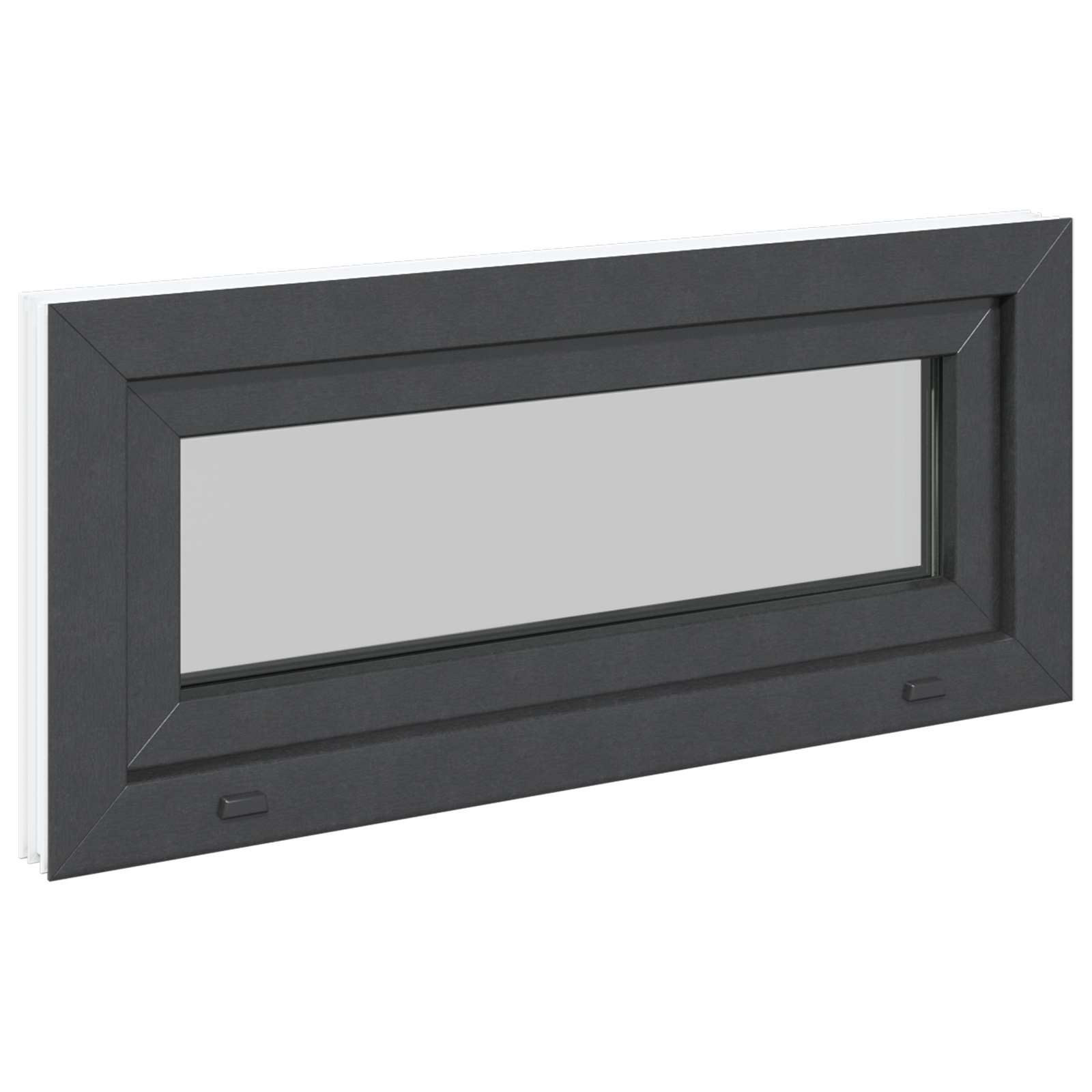 Kellerfenster RISOR 60 x 40 cm PVC und Glas Weiß