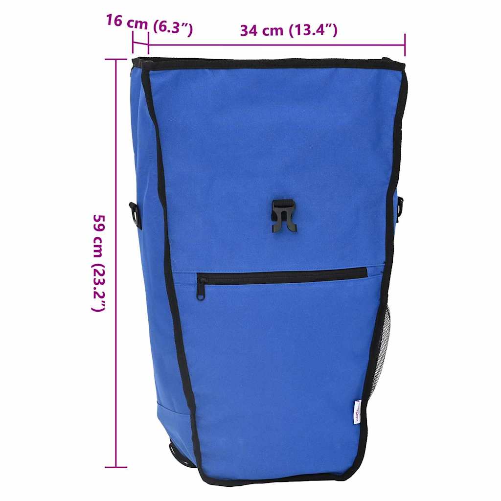 Fahrradtasche Schwarz 34 x 16 x 59 cm Polyester