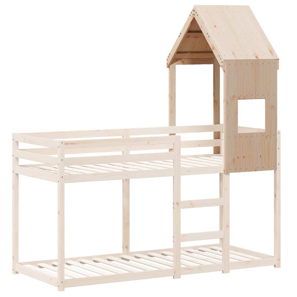 Dach für Kinderbett 60x89x134,5 cm Massivholz Kiefer