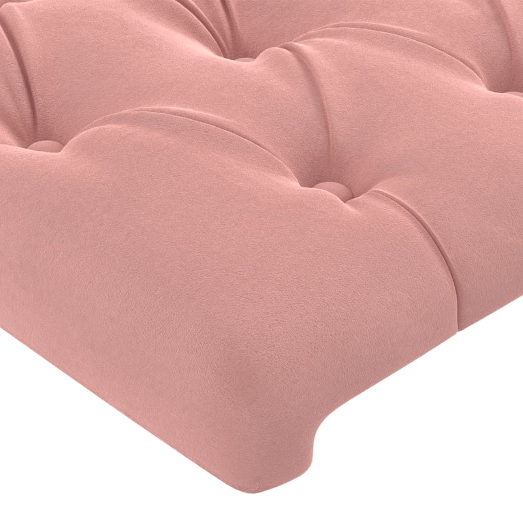 Kopfteil mit Ohren Dunkelblau 93x23x78/88 cm Samt