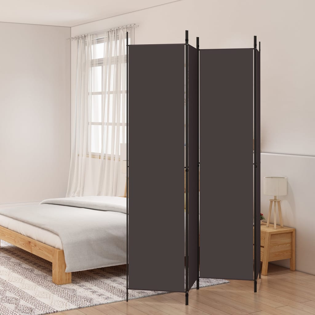 3-teiliger Raumteiler Beige 150 x 220 cm Stoff