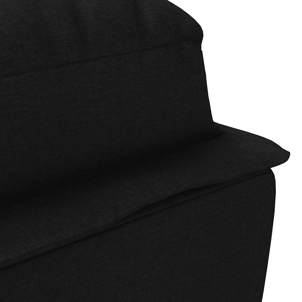 Chaiselongue mit Kissen Hellgrau Stoff