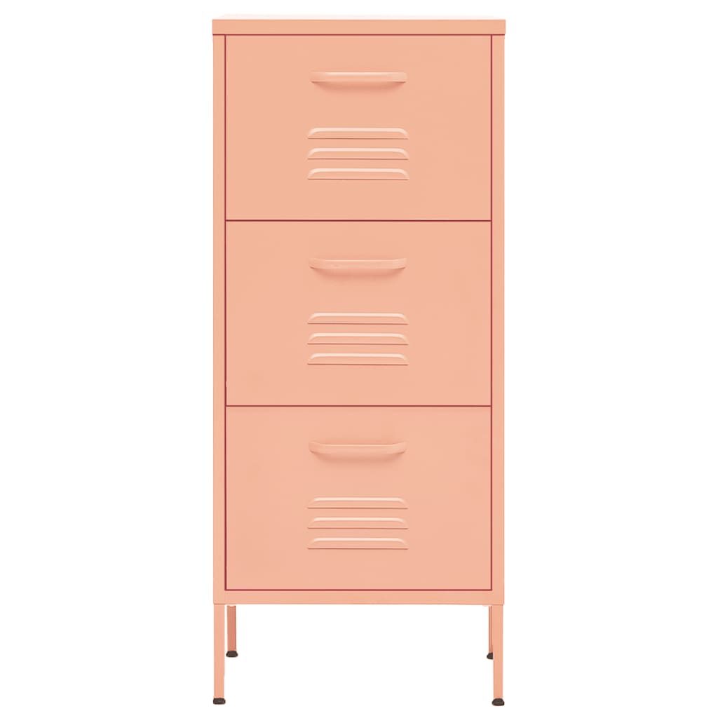 Beistellschrank Olivgrün 42,5x35x101,5 cm Stahl