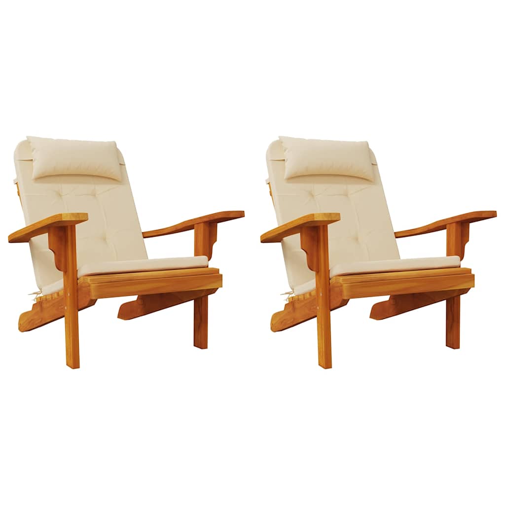 Adirondack-Auflagen 2 Stk. Hellblau Oxford-Gewebe