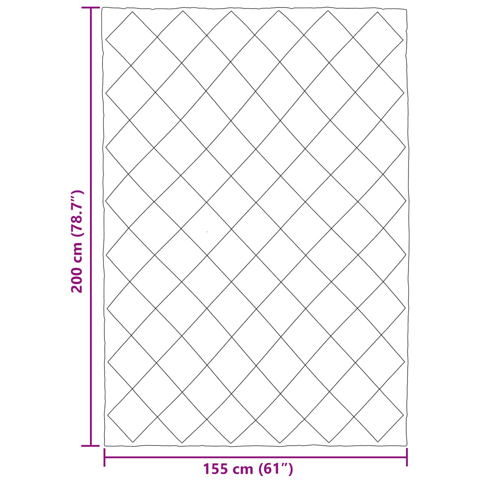Ganzjahresbettdecke Anthrazit 135 x 200 cm Mikrofaser