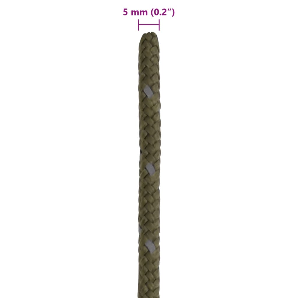 Zeltleine Reflektierend mit Seilspannern 50 m 3 mm