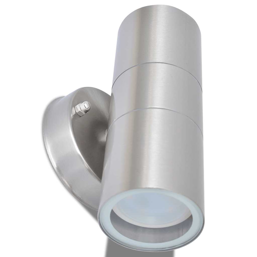 Outdoor LED-Wandleuchten 2 Stk. Edelstahl Abwärtsstrahlend