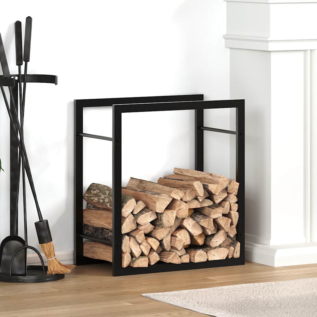 Brennholzregal 50x28x94 cm Edelstahl