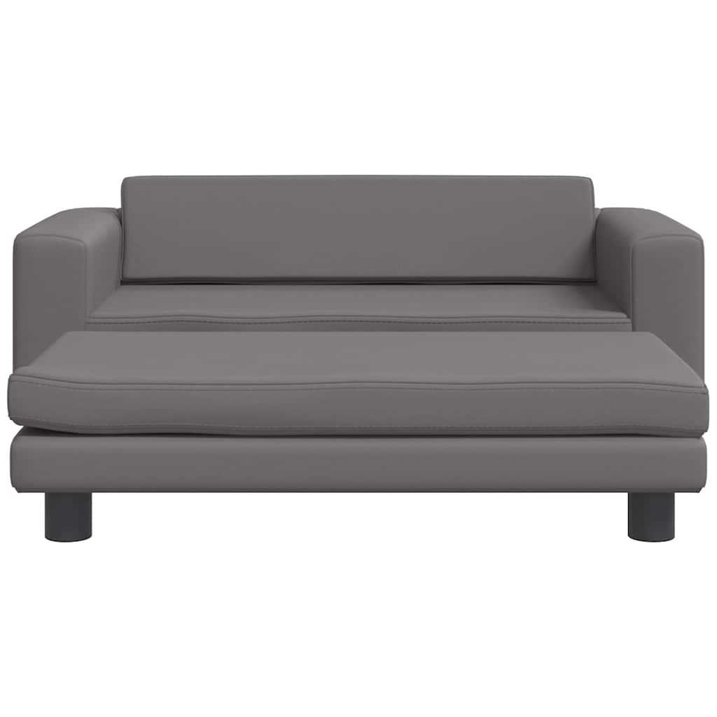 Hundebett mit Verlängerung Creme 100x50x30 cm Samt