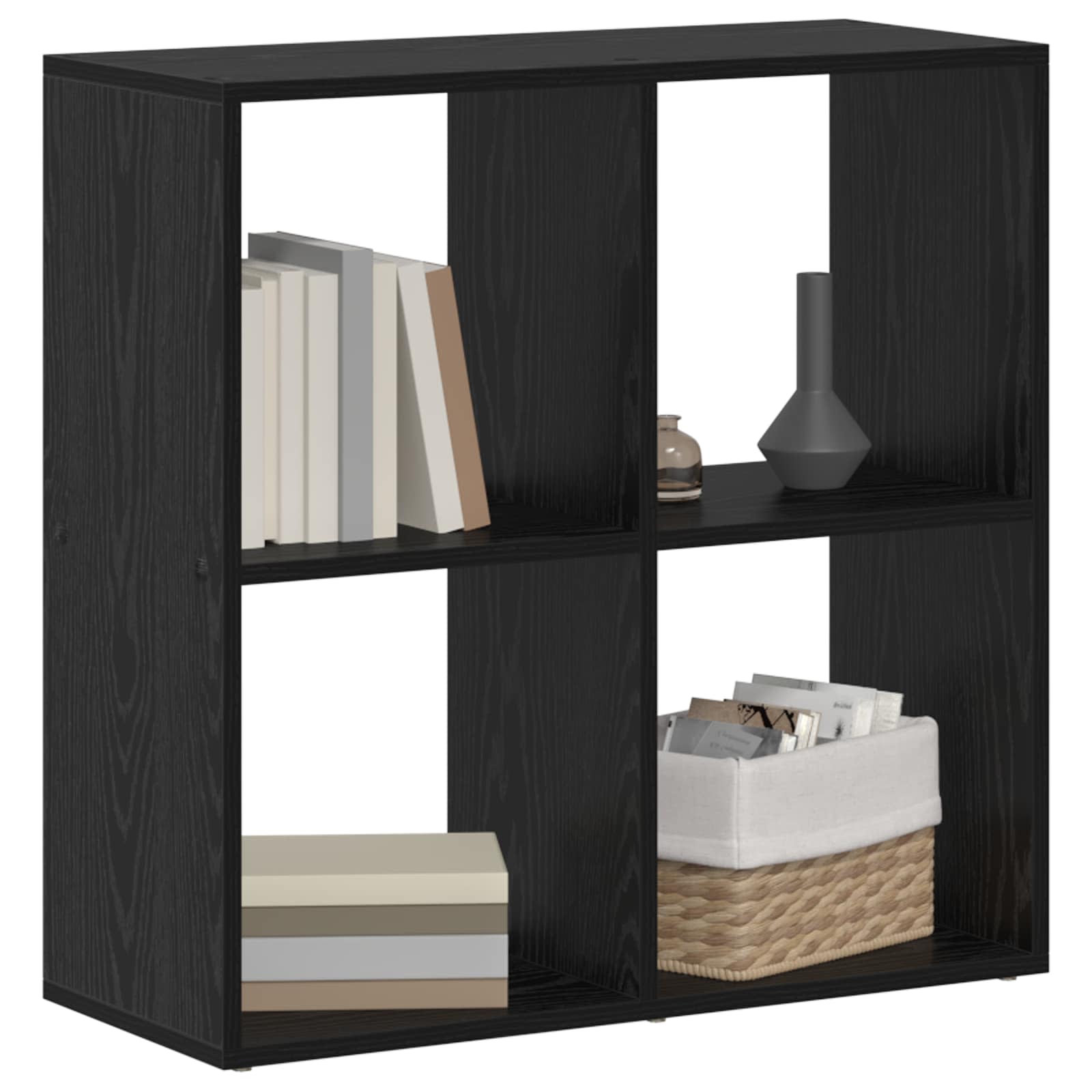 Bücherregal Weiß 137,5x29x137,5 cm Holzwerkstoff
