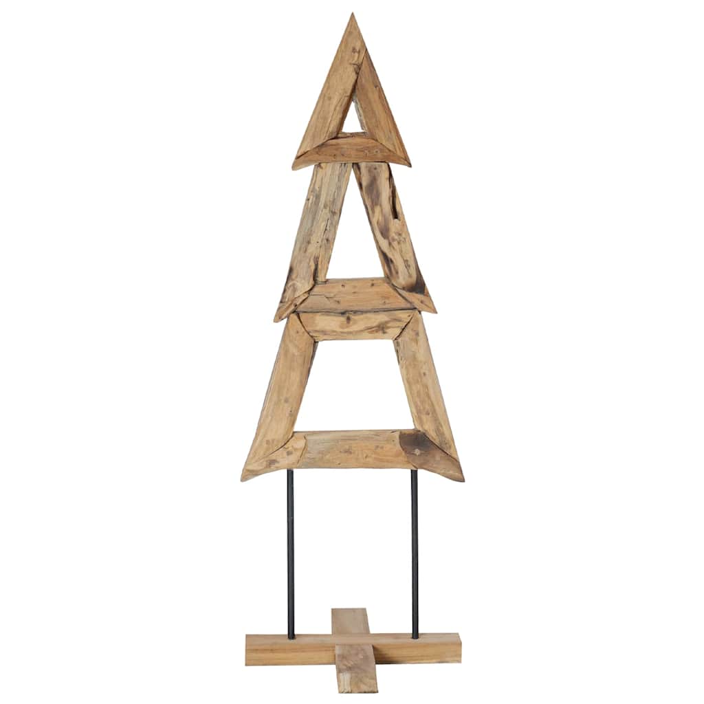 Weihnachtsbaum mit Ständer Braun 90 cm Massivholz Teak