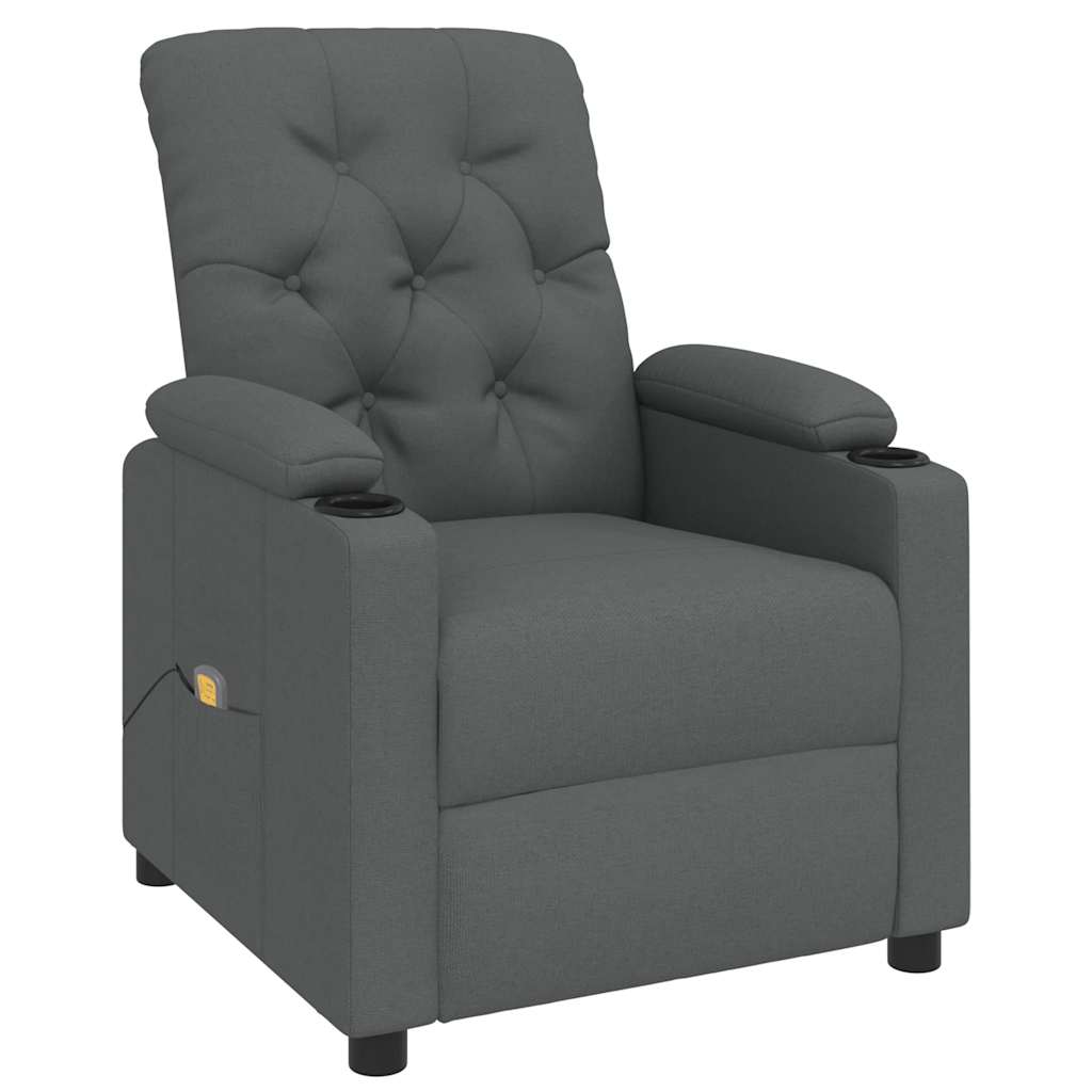 Massagesessel Schwarz Stoff