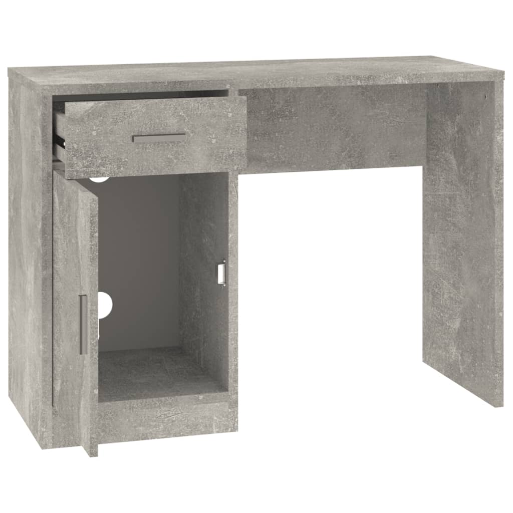 Schreibtisch mit Schublade und Schrank Eiche 100x40x73 cm