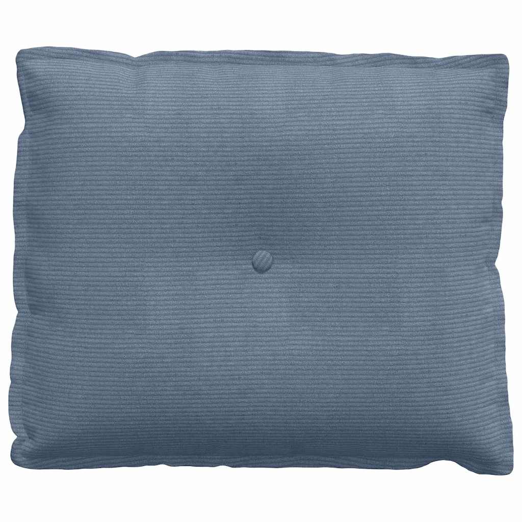 Rückenkissen Hellgrau 50 x 45 cm Cordstoff