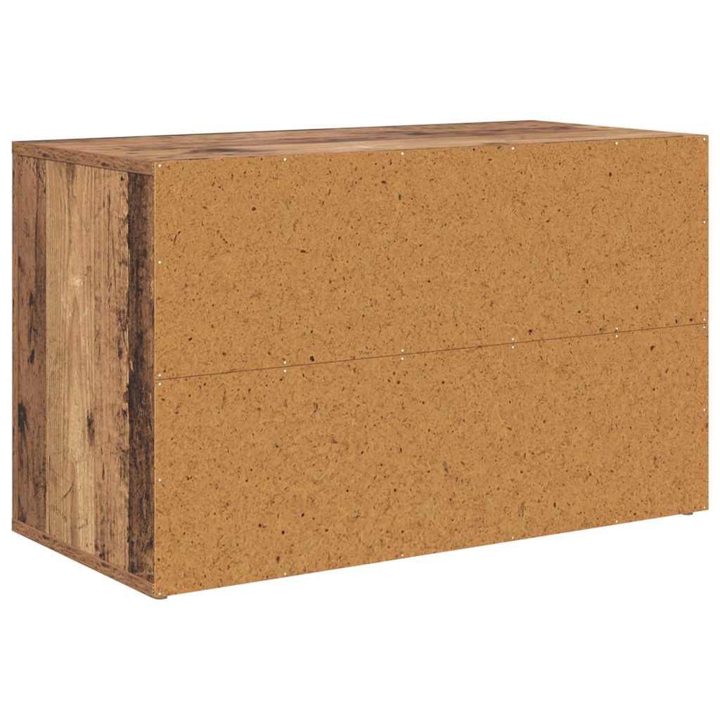 Schuhregal Weiß 75x35x45 cm Holzwerkstoff