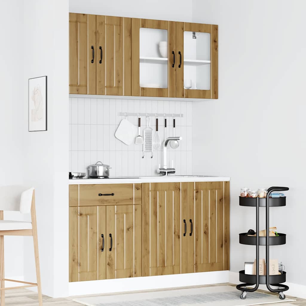 4-tlg. Küchenschrank-Set Lucca Weiß Holzwerkstoff