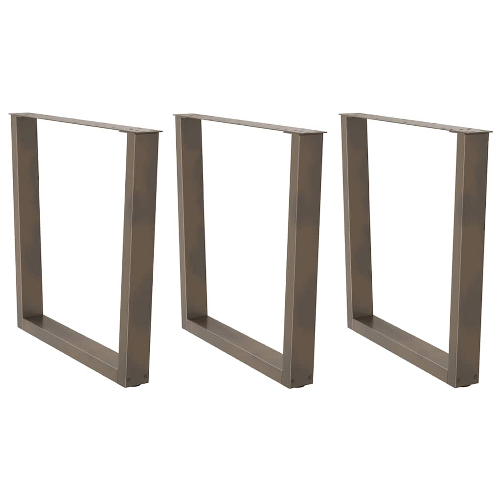 Couchtischbeine V-Form 2 Stück Schwarz 30x(30-31,3) cm Stahl