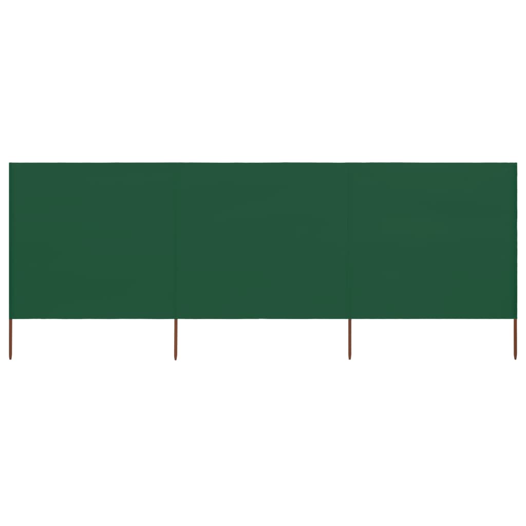 3-teiliges Windschutzgewebe 400 x 120 cm Weiß