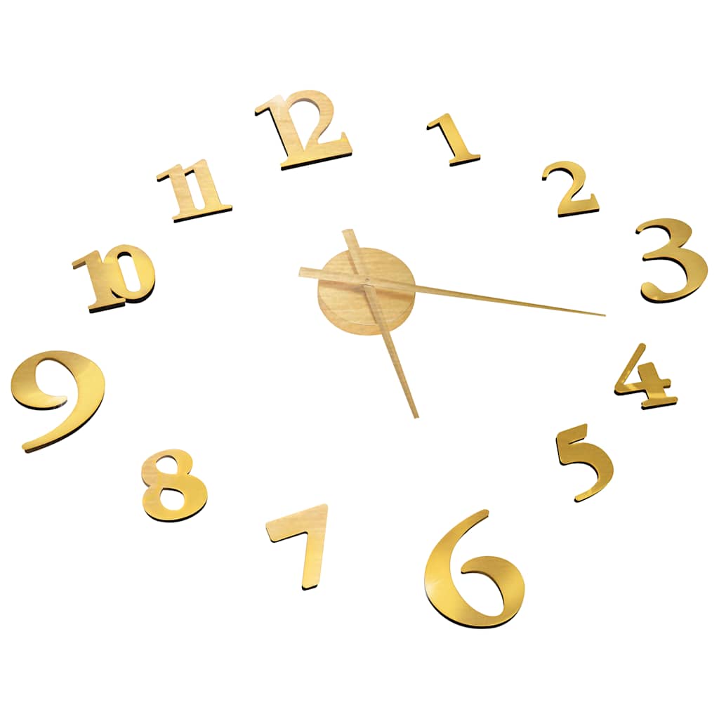 3D-Wanduhr Modernes Design Silbern 100 cm XXL