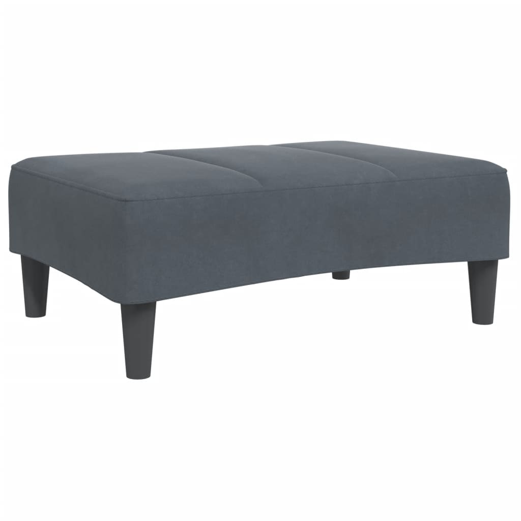 Fußhocker Blau 77x55x31 cm Samt