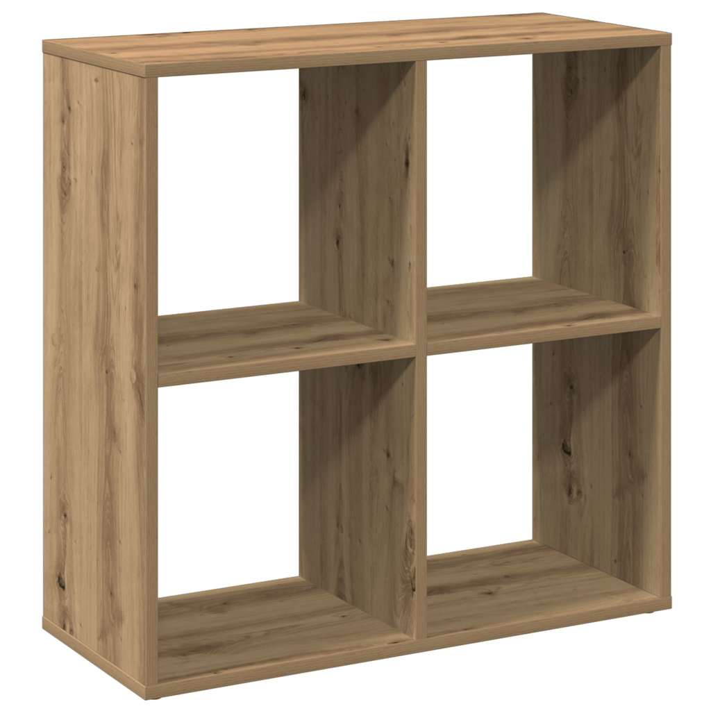 Bücherregal Weiß 137,5x29x137,5 cm Holzwerkstoff