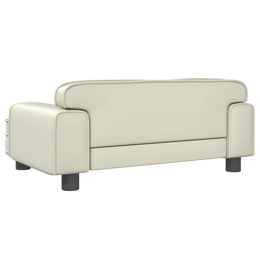 Kindersofa Schwarz 90x53x30 cm Kunstleder