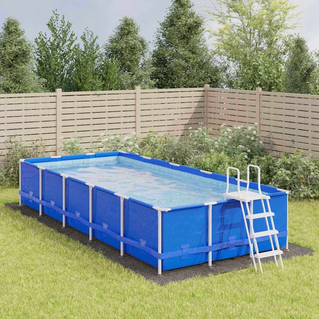 Bodenfolie für Pools Schwarz 300 x 220 x 0,1 cm Vliesstoff