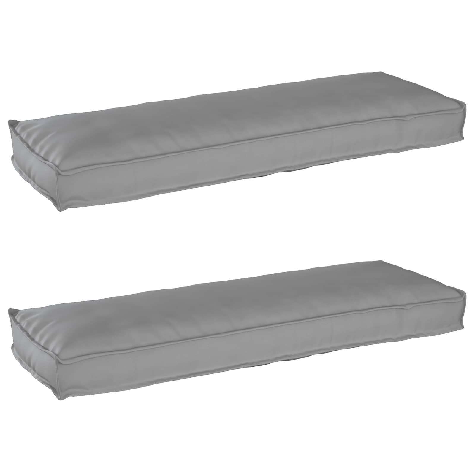 Palettenkissenset 2 pcs Anthrazit 120 x 40 x 8 cm Oxford-Stoff
