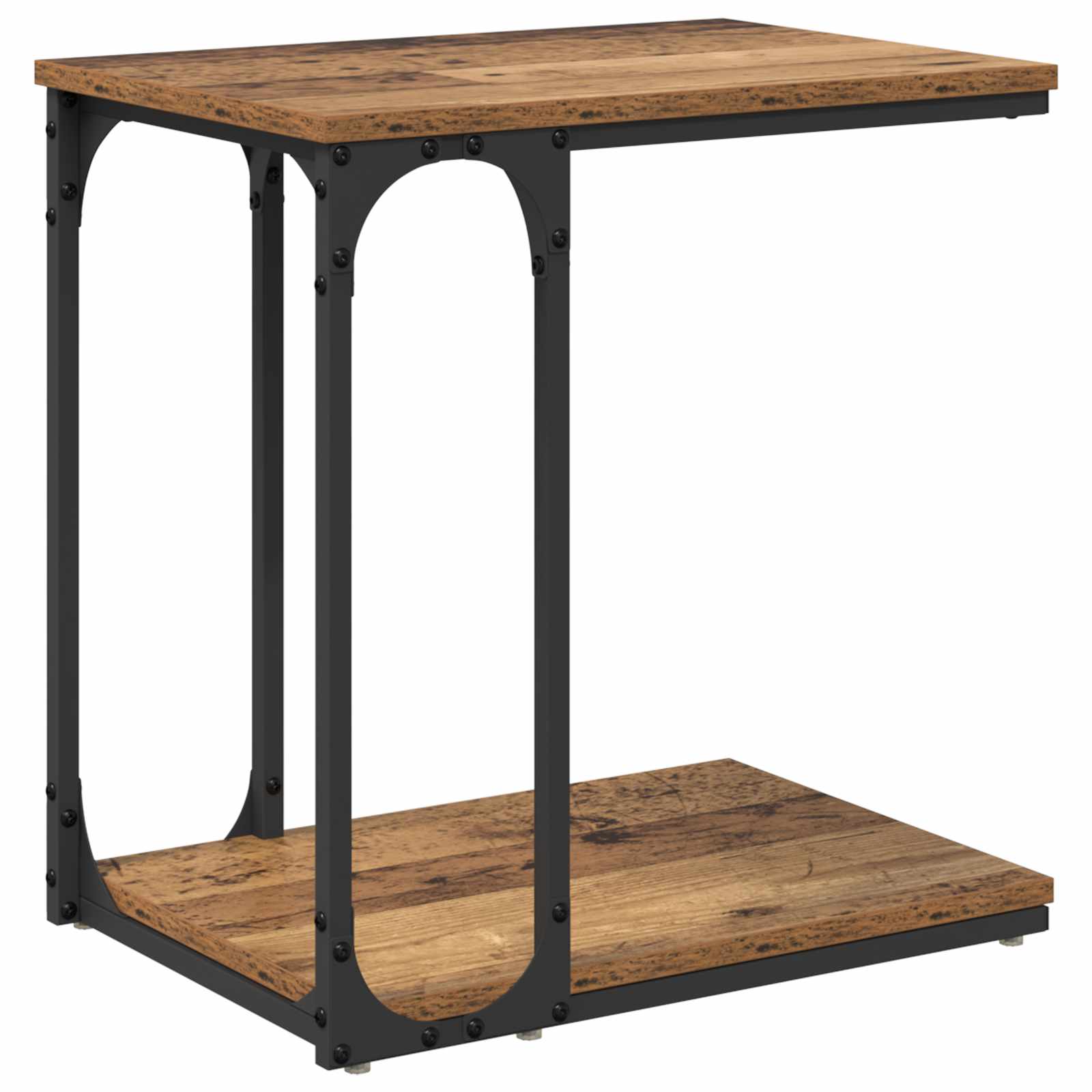 Beistelltisch Schwarz 50x35x52 cm Holzwerkstoff