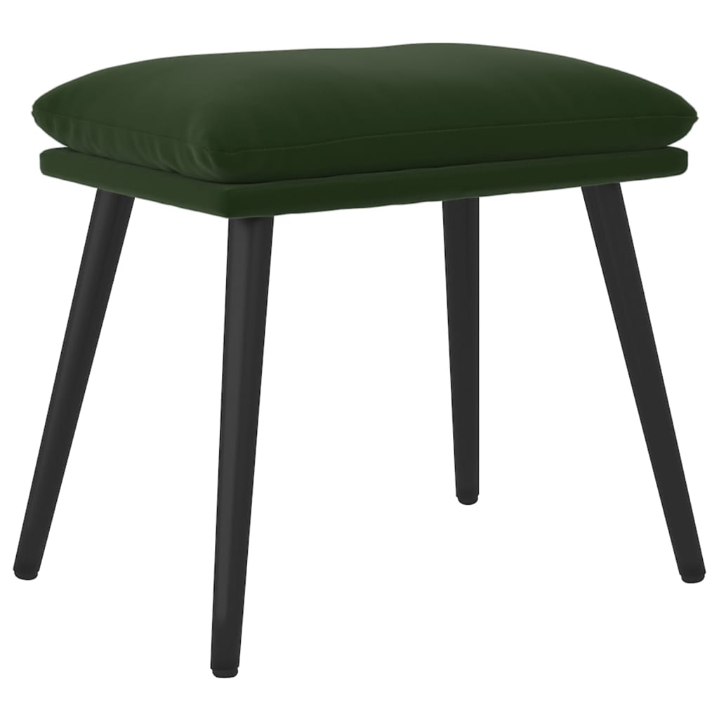 Fußhocker Hellgrau 45x29,5x35 cm Samt