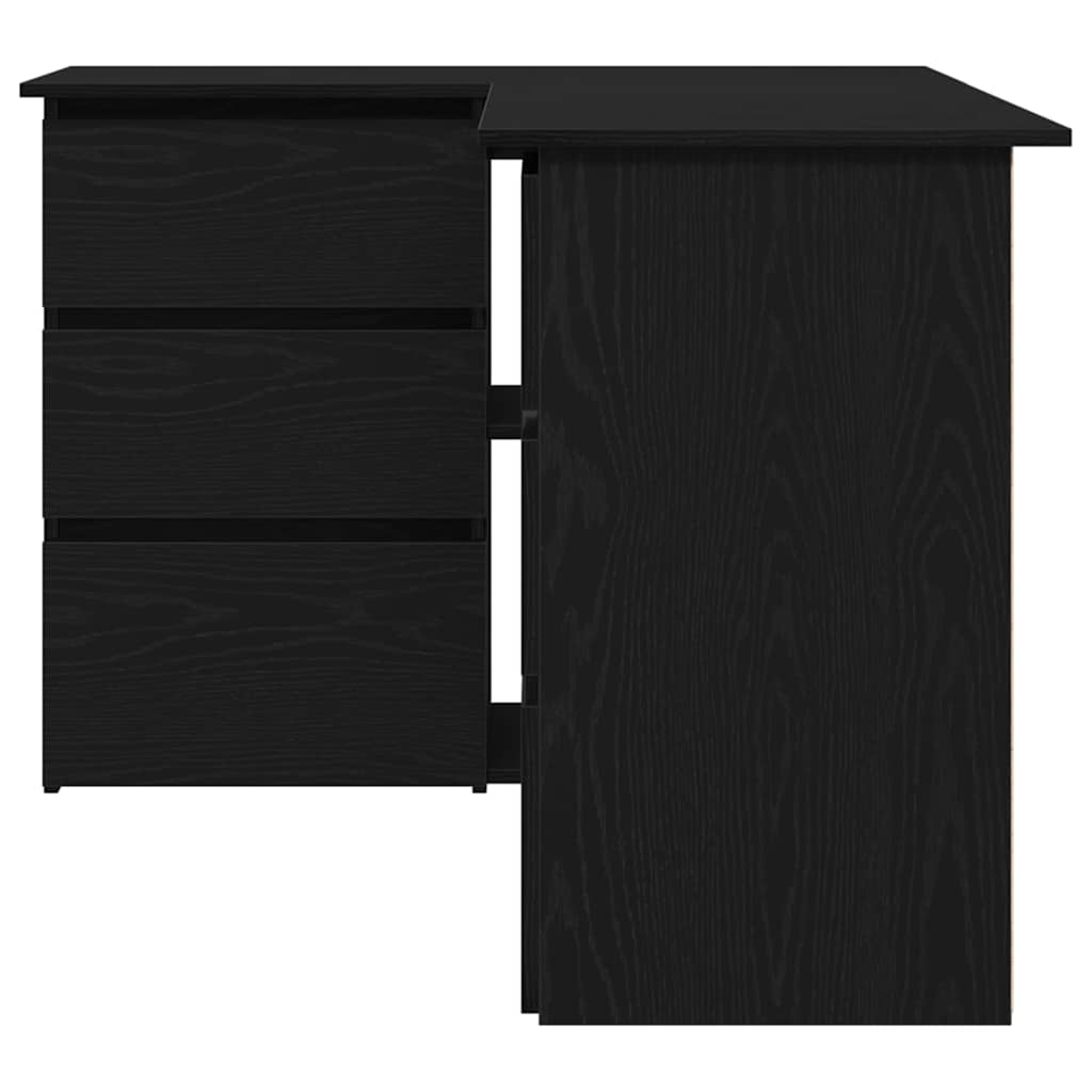 Eckschreibtisch Weiß 145x100x76 cm Holzwerkstoff