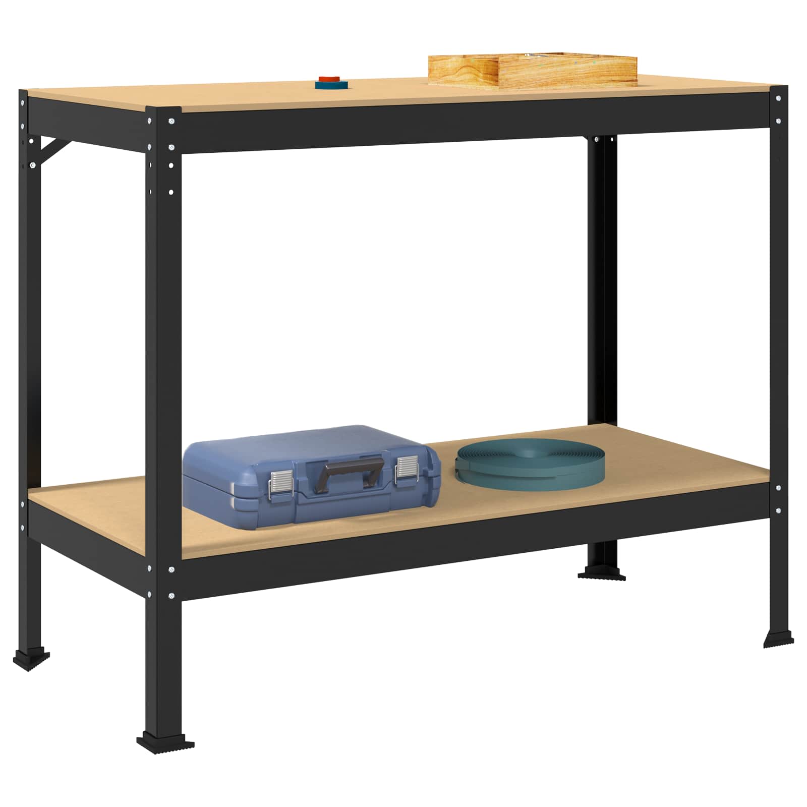Werkbank mit Lochwand und Schublade