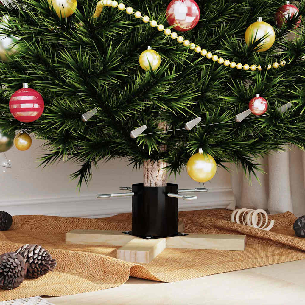 Weihnachtsbaumständer Grün 50 x 50 x 16 cm Massives Kiefernholz